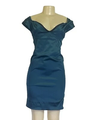 Vestido para mujer Zacposen ceñido al cuerpo cremallera trasera femenino glamour verde oscuro talla 6 - Nuevo Foto 1 de 4