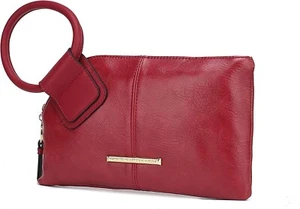 MKF Collection by Mia K., Wine Simone Wristlet New in Packaging with Tags - Picture 1 of 3