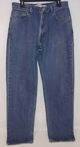 Jeans Levis 550 34 X34 blu classico relaxed fit lavaggio medio denim rosso linguetta uomo - Foto 1 di 7