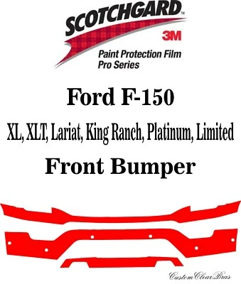 3M Scotchgard Paint Protection Film Pro Series 2021 2022 2023 Ford F-150 - Image 1 of 3