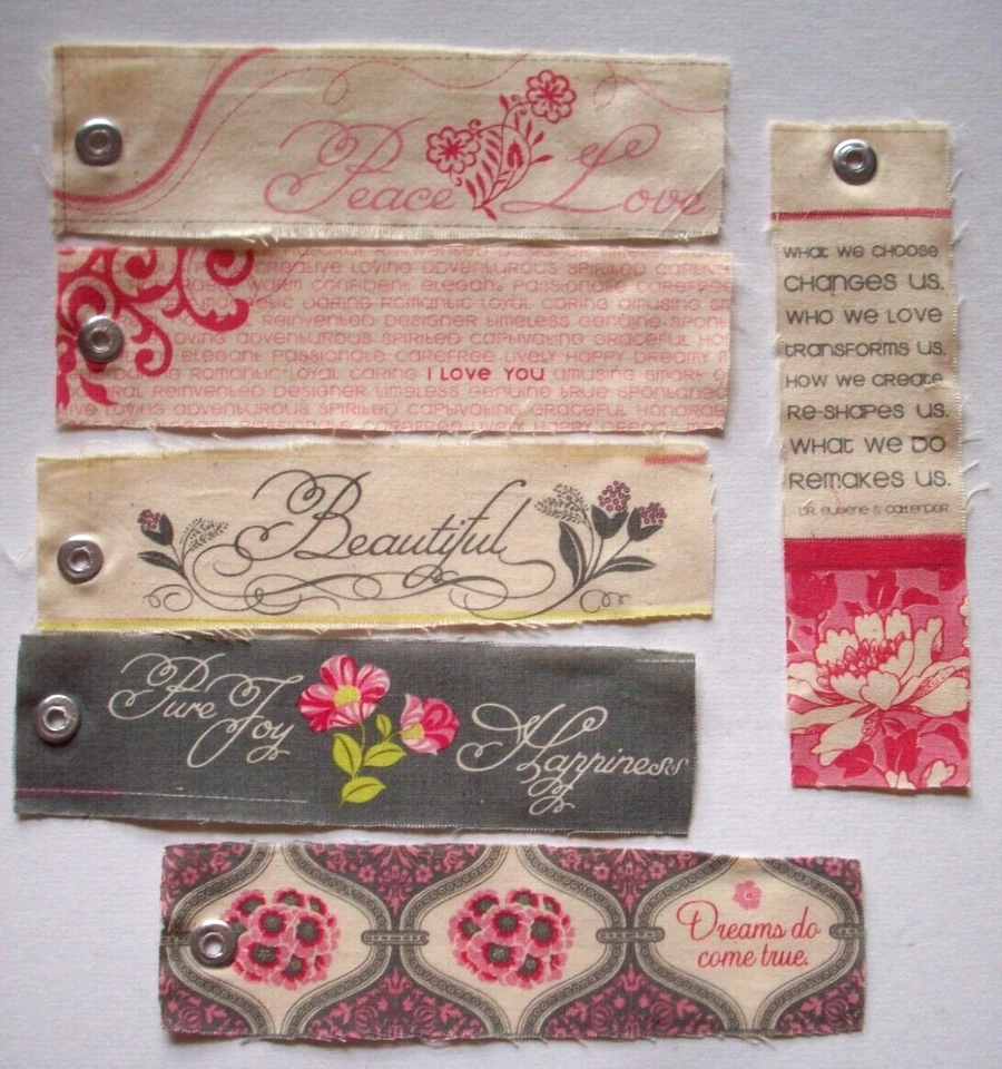 K&Company Fabric Tags Etiquettes Amy Butler 1 Package of 6 Tags