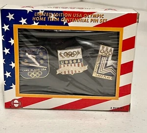 JC Penney Limited Edition USA Olympic Home Team Centennial Pin Set In Box New - Picture 1 of 2