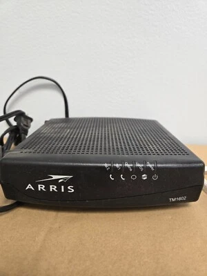 Arris TM1602A Docsis 3.0 Telephony Cable Modem  W/POWER ADAPTER - Image 1 of 3