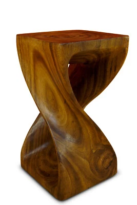 Solid Wood Side Table 30 50 cm Stool Column Nightstand Living Room Table - Image 1 of 4