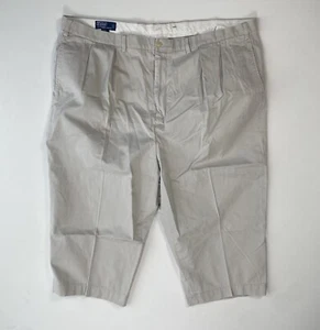Ralph Lauren Pants VTG Mens 50Bx32 (50x20) High Rise Andrew Khakis Chino Pleated - Picture 1 of 8