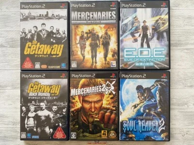 SONY PS2 The Getaway & Mercenaries  & E.O.E Eve of Extinction & Soul Reaver 2 - Image 1 of 4