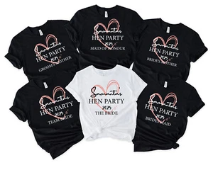 Personalisierte Henne Party T-Shirts, Team Braut Gruppe T-Shirt, Henne Party (Ta) - Bild 1 von 6