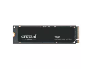 Crucial T705 1TB PCIe Gen5 NVMe M.2 SSD - Up to 13,600 MB/s - Game Ready - Inter - Picture 1 of 7