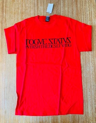 NUEVA Camiseta Rogue Status Roja Punish Merecedor Logo Camiseta Pequeña De Colección RS Foto 1 de 2