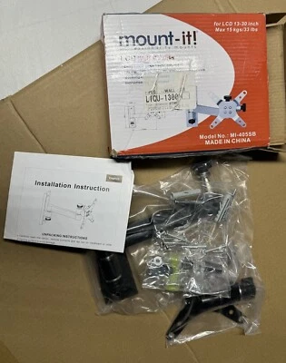 Mount-It MI-405SB LCD Montaje en Pared para Panel Plano LCD 13" - 30" TV Monitor Foto 1 de 4