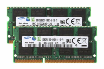 Samsung 16GB 8GB/4GB 2Rx8 PC3-10600S DDR3-1333MHz SODIMM Laptop-Speicher RAM" - Bild 1 von 4