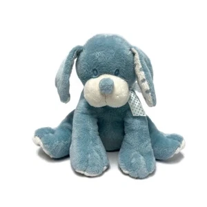 Baby Ganz Snuggums Dog Blue Plush Seated Puppy Stuffed Animal Polka Dots - Picture 1 of 8