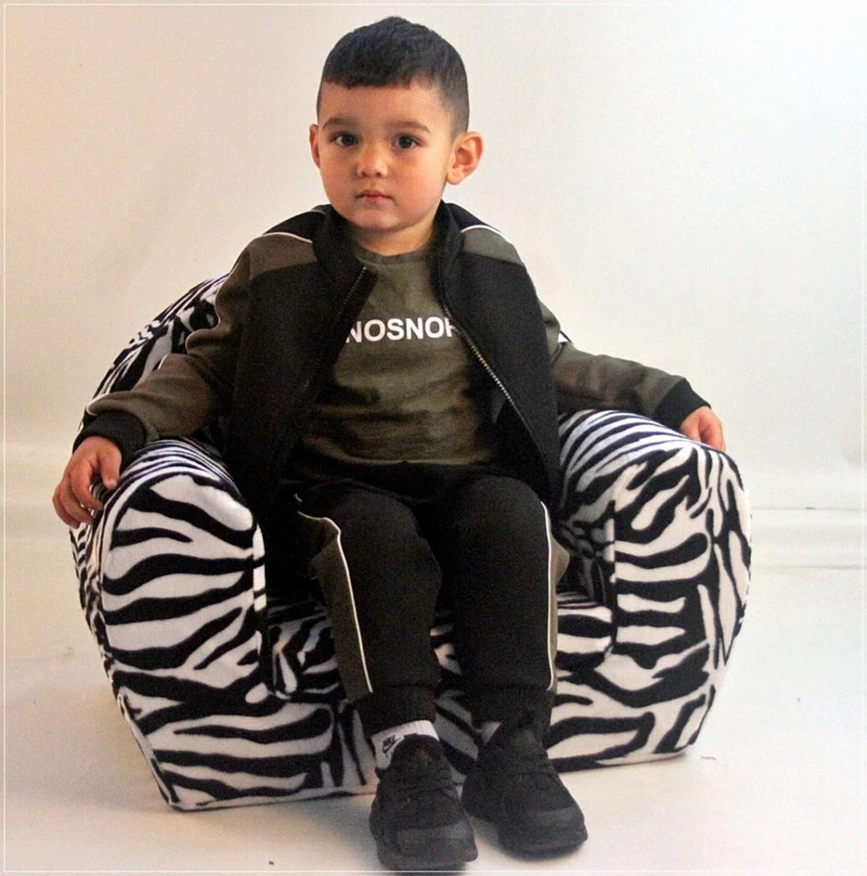 Kids Foam Chair, I pad Tv Relaxing, Toddlers Chair, Very Comfy - Zebra - Image 1 of 1