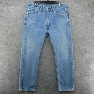 Levis Jeans Mens 36x32 Blue 505 Regular Straight American Workwear Denim - Picture 1 of 23