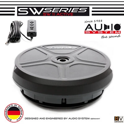 Subwoofer Audio System SW11 Active 28cm Reserverad Untersitz Bassbox High-Level - Bild 1 von 4