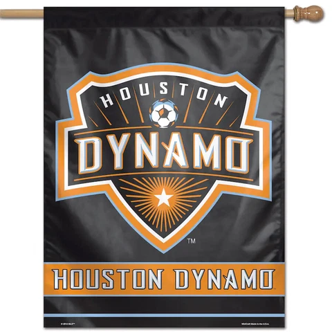 Houston Dynamo MLS Single Sided Wincraft 28" x 40" Vertical Flag Banner Outdoor Cover