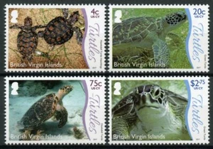 British Virgin Islands BVI Turtles Stamps 2017 MNH Underwater Life Pt 1 4v Set - Picture 1 of 1