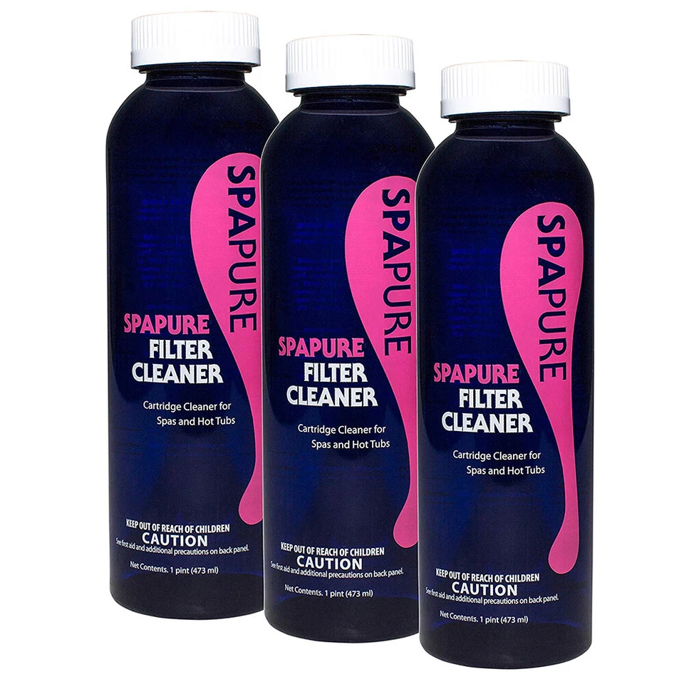 SpaPure Filter Cleaner 3 Pack Improve Filtration & Circulation in Spas & Hot Tub - Image 1 of 1