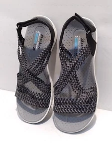 Women's SKECHERS OUTDOOR LIFESTYLE Arch Comfort SANDALS Black & Gray Size 5 NEW! - Picture 1 of 24
