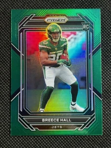 2022 Panini Prizm Breece Hall Green Prizm #317 RC Rookie NY Jets Color Match - Picture 1 of 2