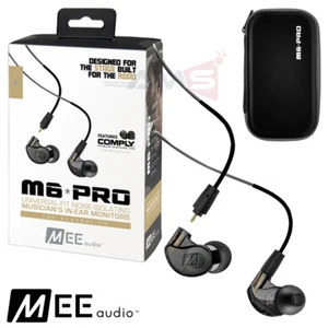 MEE Audio M6 Pro 2nd Generation Noise Isolating Musician's In-Ear Monitors Black - Picture 1 of 8