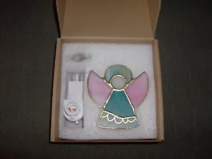 Stained Glass Angel Night Light NIB - Picture 1 of 1