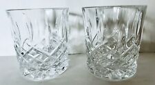 TWO Marquis By Waterford Crystal Markham Lowball Old Fashioned Whisky Glasses