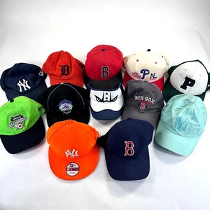 VTG Baseball MLB Minor Leagues MiLB Hat Cap Lot (12) Strapback Fitted Snapback - Picture 1 of 11