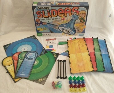 Sorry Sliders Family Board Game SORRY!Hasbro Parker Brother EUC Complete  - Image 1 of 4