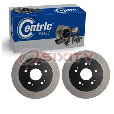 2 rotores de freno de disco traseros centrados para neumático de freno Acura TSX 2009-2014 ia Foto 1 de 4