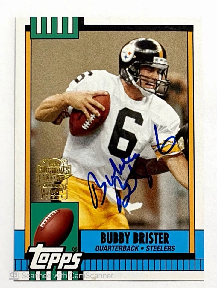 2013 Topps Archives Fan Favorites Auto Bubby Brister #FFA-BB Autograph Steelers - Image 1 of 2