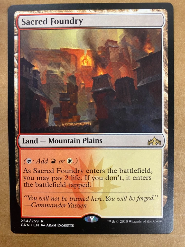 MTG 1x Sacred Foundry # 254 Guilds of Ravnica Magic the Gathering Card x1 NM - Image 1 of 1