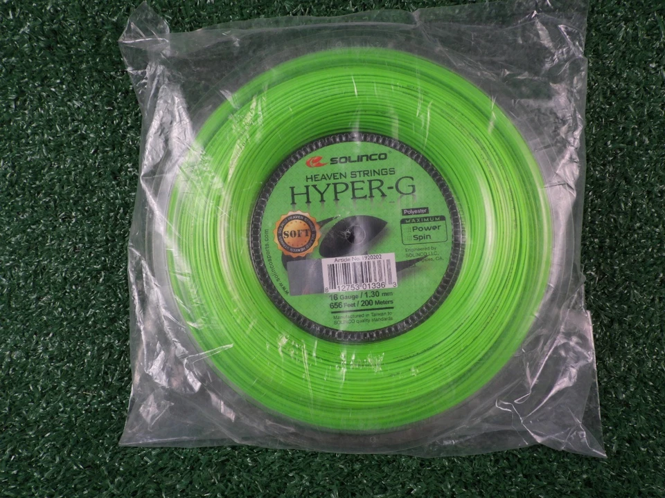 Carrete de cuerda de tenis de polietileno SOLINCO Hyper G SOFT 16 1,30 mm 656' 200 m ENVÍO GRATUITO Foto 1 de 3