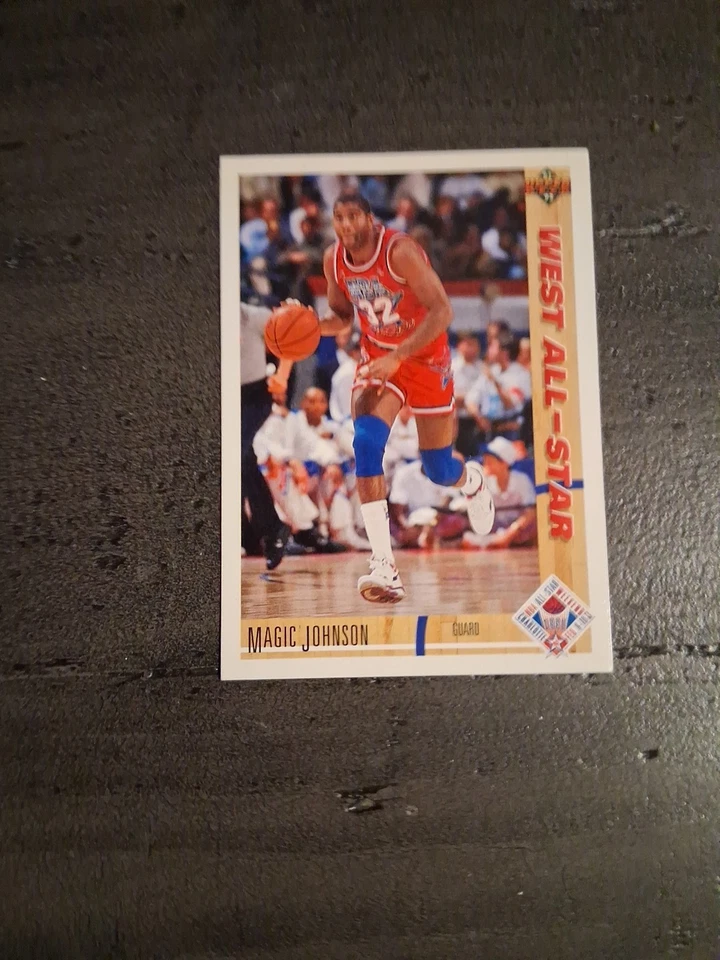 💎 Tarjeta Magic Johnson 1991 cubierta superior #57 clasificación All-Star casi nueva-como nueva 8,5 por GMA Foto 1 de 3