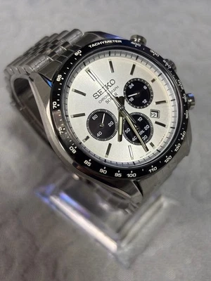 [Import duties included] SEIKO Solar Chronograph SBPY165 Sapphire Glass Silver W - Image 1 of 4