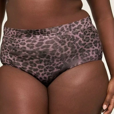 Panty Calzoncillo Completo Lane Bryant Púrpura Leopardo Comfort Bliss Talla Grande 26/28, 4X Foto 1 de 4