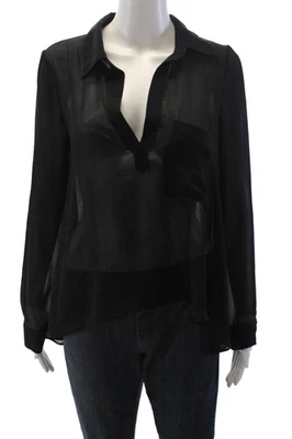 Blusa pulóver negra con cuello manga larga talla XS de Rory Beca para mujer Foto 1 de 4