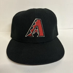 ARIZONA DIAMONDBACKS New Era 59FIFTY Hat fitted Size 6 7/8 Black Red - Picture 1 of 9