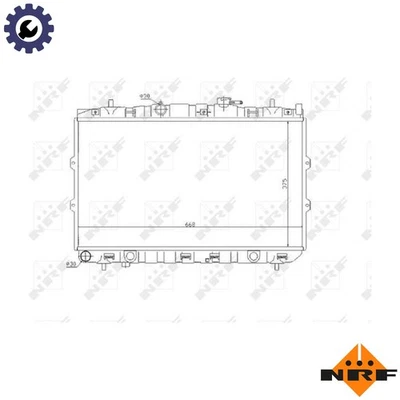 RADIATOR ENGINE COOLING 53819 FOR G4FC 1.6L G4GC 2.0L G4ED/G4GR 1.6L 4cyl - Image 1 of 4