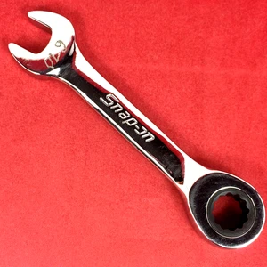 Snap-on 3/8" OXIR12 0° Offset Short Ratcheting Combination Wrench 2011 Engraved - Picture 1 of 8