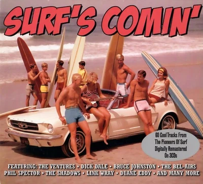 РАЗЛИЧНЫЕ ХУДОЖНИКИ - СЕРФИНГ COMIN' (3CD) - Изображение 1 из 2