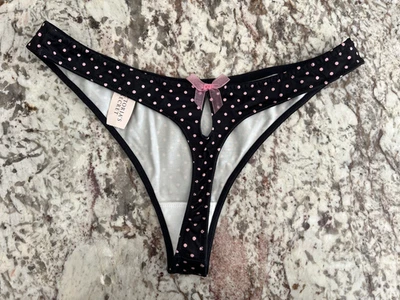 Tanga Bragas Medianas Verdaderas Vintage Victoria's Secret Sexy Little Things Ojo de Cerradura Foto 1 de 3