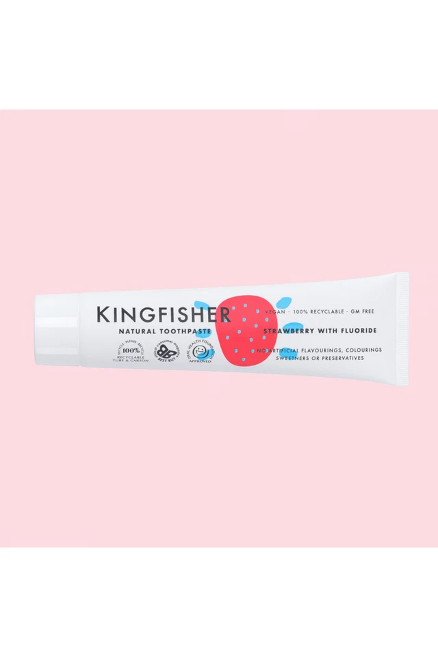 Kingfisher Children's Natural Toothpaste - Strawberry with Fluoride 100ml