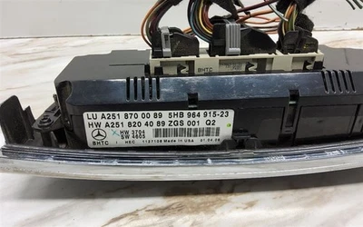 Control de Temperatura 164 Tipo ML550 Delantero Se Adapta 06-08 MERCEDES CLASE ML 2154 Foto 1 de 4