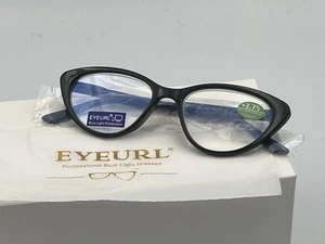 EYEURL Blaulicht blockierende Lesebrille 2,75 dunkelblaues Gestell - Bild 1 von 8