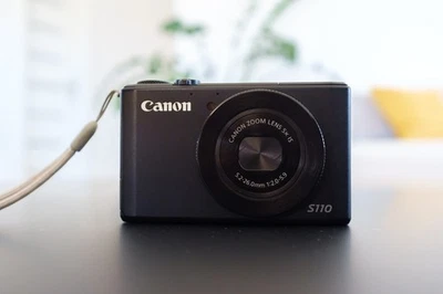 Canon PowerShot S110 Black 12.1MP Digital Camera [Near Mint] - Image 1 of 4