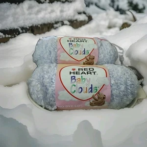Red Heart Baby Clouds Yarn Lavender 9353 Lot of 2 Skeins No dye lot 100% Acrylic - Picture 1 of 5