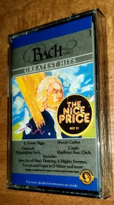 Bach's Greatest Hits Vol. 1 - Biggs, Casals Ormandy Cassette 1984 CBS New Sealed - Image 1 of 3