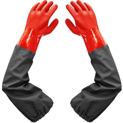 Haiou Pond Gloves, Long Arm Waterproof Gloves,Long Rubber Gloves for Men and ... - Imagem 1 de 4