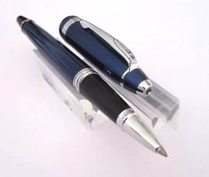 MAGNIFIQUE STYLO ROLLER BILLE DE PRESTIGE CROSS BLEU A134 - Imagen 1 de 10